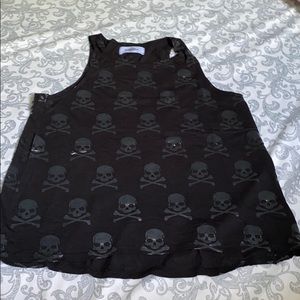 Skull and Crossbones Printed Tank